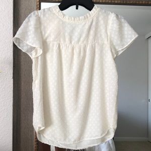 LOFT women’s white dressy top